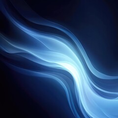 Fototapeta premium Abstract background blending deep blue and soft light blue gradients, creating a smooth transition.