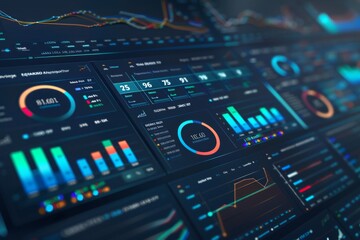 Obraz premium Comprehensive dashboard visualizing key performance in indicators