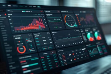Comprehensive dashboard visualizing key performance in indicators