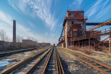 Obraz premium Direct reduced iron plant for deestock in steelmaking