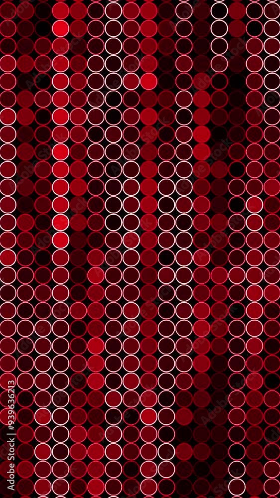 Poster an animated texture of blinking circles with an effect of waves. motion. rain of falling circles.