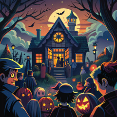 halloween spooky house