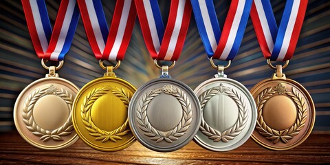 Medal Podium Gold, Silver, Bronze, Achievement, Victory, Awards, Competition