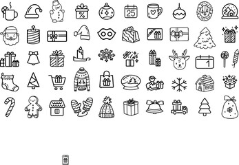 CHRISTMAS EDITABLE ICON 