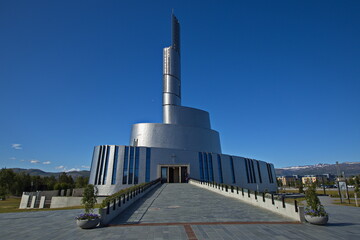 Northern Lights Cathedral in Alta in Troms county, Norway, Europe
