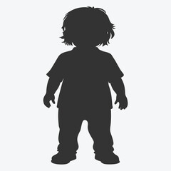 Child Body Silhouette Vector  Premium Illustrative Design for Educational and Creative Projects