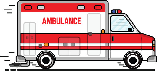 Ambulance Vector Illustration © Design Spread