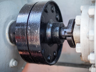 flywheel of ship in Kaliiningrad city