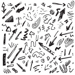 Vector set of Marker Pen Objects with lots of abstract
