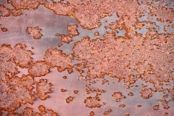 Rusty metal. The surface is rusty.