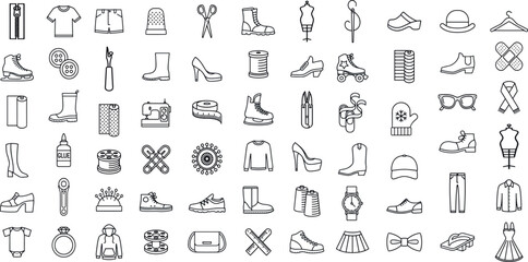 FASHION EDITABLE ICON SET 