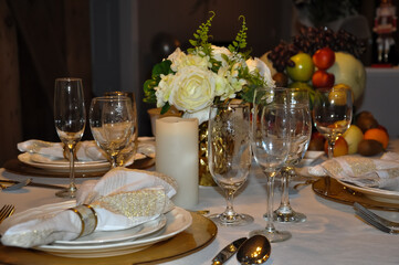 Table set for a party