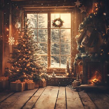 Ein wundersch&ouml;nes Zuhause mit weihnachtlicher Dekoration