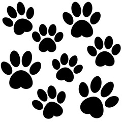 Animal Paw Print Vector Art