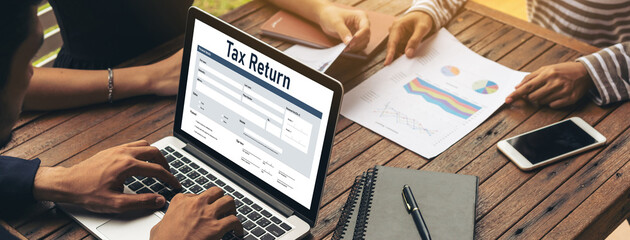 Online tax return form for submitting individual income tax return form snugly on the internet...