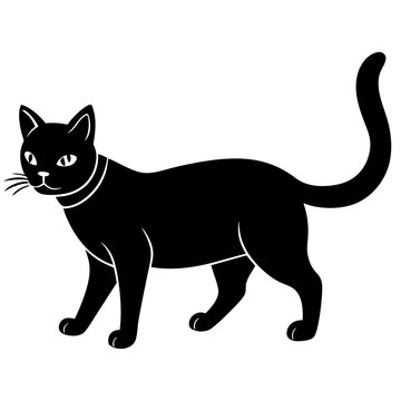 recommend clip art: black cat runing