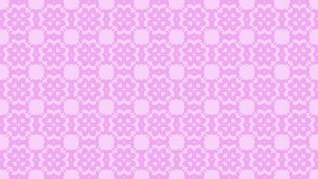 Seamless pink geometric pattern with a grid of overlapping ovals.