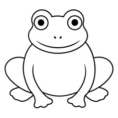 frog coloring page, frog outline, frog illustration, cartoon frog, kids coloring page, frog sketch, jumping frog, cute frog, frog on lily pad, frog and pond, realistic frog, frog with crown, tree frog