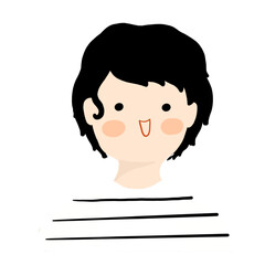 woman face illustration vector