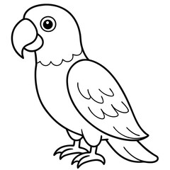 parrot coloring page, parrot outline, tropical bird, parrot illustration, cartoon parrot, kids coloring page, colorful parrot, parrot sketch, exotic bird, macaw, parrot perched, parrot with flowers,