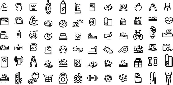 LIFE STYLE EDITABLE ICON SET 