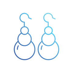 Earring vector icon
