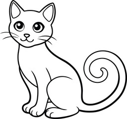 Playful cat line art illustrations for kids perfect for coloring books with fun designs to spark imagination

