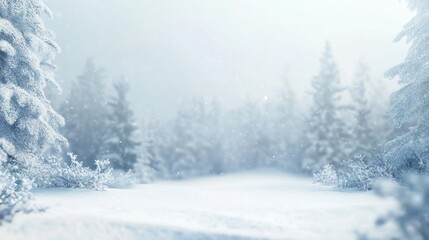 Fototapeta premium Snowy Winter Forest