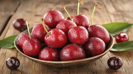   Cherries in bowl