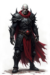 Fototapeta premium Cursed Warrior of Dark Fantasy , dark fantasy aesthetic, high-detail illustration, epic fantasy artwork, character concept art, rich color palette, dark and gritty style.