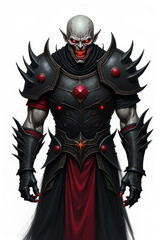 Fototapeta premium Cursed Warrior of Dark Fantasy , dark fantasy aesthetic, high-detail illustration, epic fantasy artwork, character concept art, rich color palette, dark and gritty style.