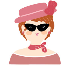 woman face illustration vector