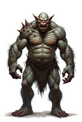 Mottled Troll in Dark Fantasy , dark fantasy aesthetic, high-detail illustration, epic fantasy artwork, character concept art, rich color palette, dark and gritty style.