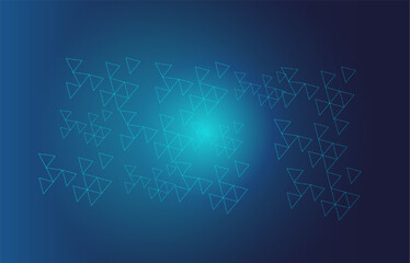 ai background dark blue, tech, data, circle spase, triangels shape  circuit, 