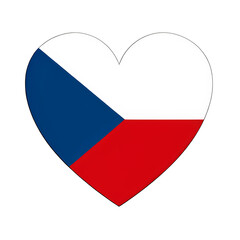 Heart of a flag Czech Republic