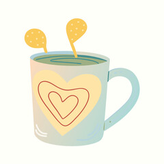 Check out flat sticker of love drink on a isolated white background (6)