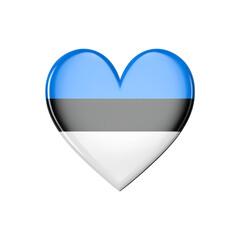 Heart of a flag Estonia