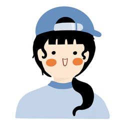 woman face illustration vector