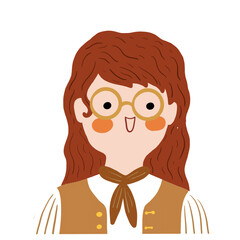 woman face illustration vector