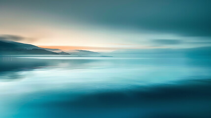 Serene Mountain Lake at Dusk