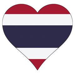 Heart of a flag Thailand