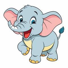 Obraz premium Cartoon elephant