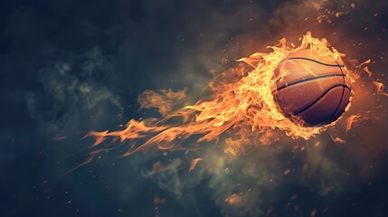 Fiery Basketball