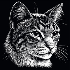 portrait-of-a-cat-head-sketch-hand-drawn-engraved