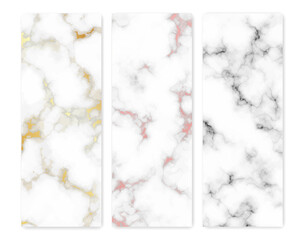 Set of marble texture backgrounds