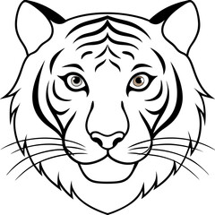 Obraz premium tiger head vector