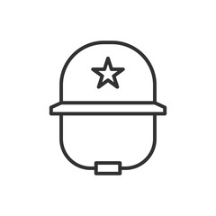 Military Helmet Icon Sign Symbol
