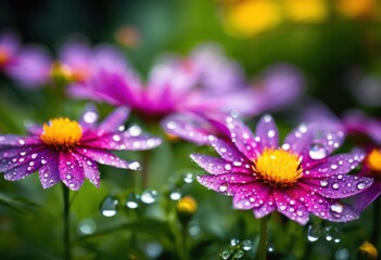 close vibrant garden displaying variety plant surfaces textures rich colors lush greenery, arrangement, backyard, beauty, biodiversity, bloom, blossoms