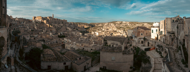 Matera, Italien im Panorama