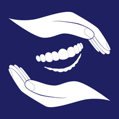 Dental logo Template vector illustration design. Dental Clinic Logo Teeth abstract design vector template.